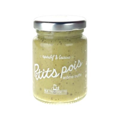 Les Indispensables Petits Pois Arôme de Truffe Noire 90g, Rue Traversette
